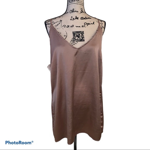 Missguided Dresses & Skirts - Carli Bybel X Misguided satin blush dress  16